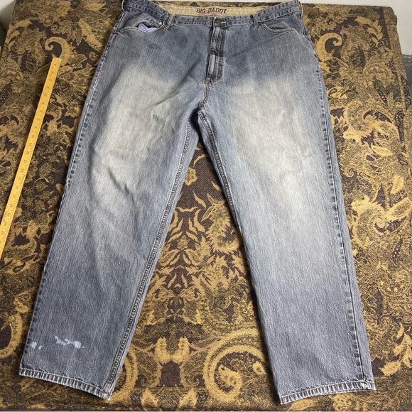 Vtg Y2K Big Daddy Jeans Blue Denim Jeans Mens Size 48x34 Wide‎ Fit - Picture 1 of 9
